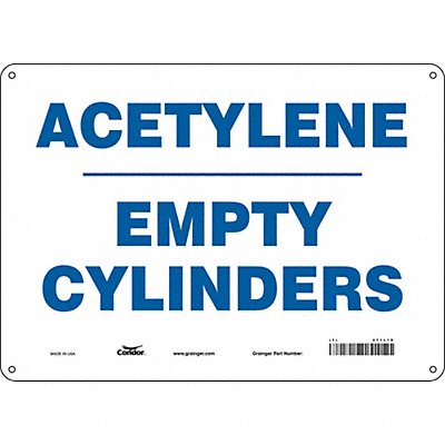 Safety Sign 10 inx14 in Aluminum