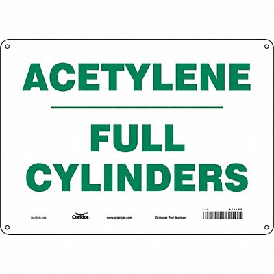 Safety Sign 10 inx14 in Polyethylene