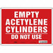 Safety Sign 10 inx14 in Aluminum