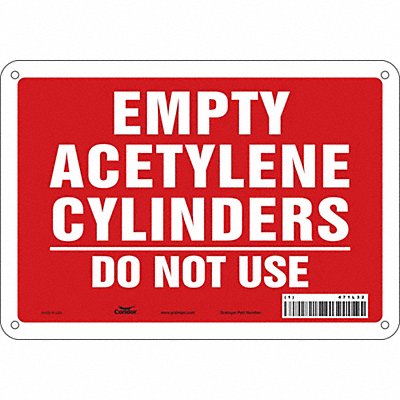 Safety Sign 7 inx10 in Polyethylene