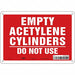 Safety Sign 7 inx10 in Polyethylene