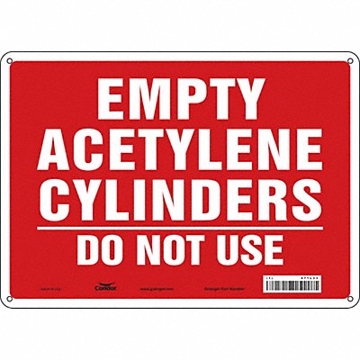 Safety Sign 10 inx14 in Polyethylene