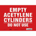 Safety Sign 10 in x 14 in Vinyl