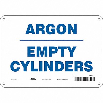 Safety Sign 7 in x 10 in Aluminum