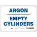 Safety Sign 7 in x 10 in Aluminum