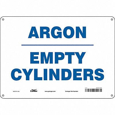 Safety Sign 10 inx14 in Polyethylene