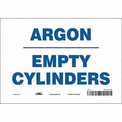 Safety Sign 7 inx10 in Vinyl