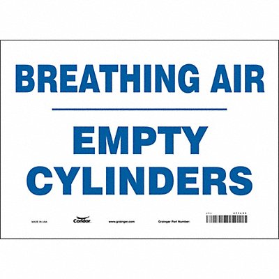Safety Sign 10 in x 14 in Vinyl