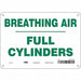 Safety Sign 7 in x 10 in Aluminum