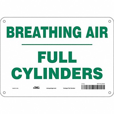 Safety Sign 7 inx10 in Polyethylene