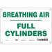 Safety Sign 7 inx10 in Polyethylene