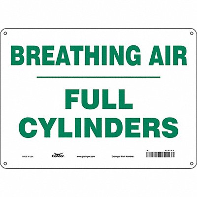 Safety Sign 10 in x 14 in Polyethylene