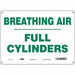 Safety Sign 10 in x 14 in Polyethylene