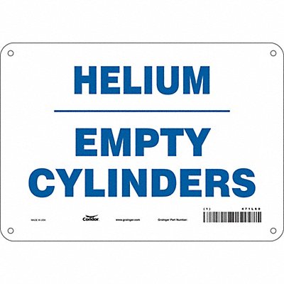 Safety Sign 7 in x 10 in Aluminum