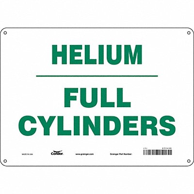Safety Sign 10 inx14 in Polyethylene