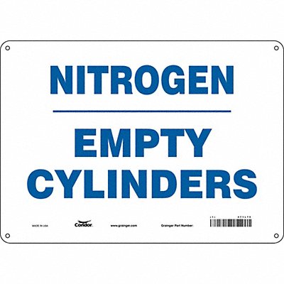 Safety Sign 10 inx14 in Polyethylene