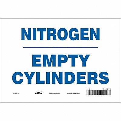 Safety Sign 7 in x 10 in Vinyl