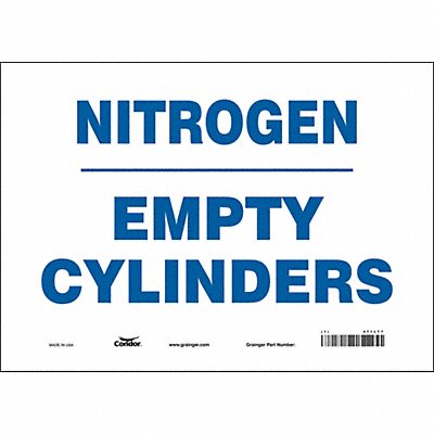 Safety Sign 10 in x 14 in Vinyl