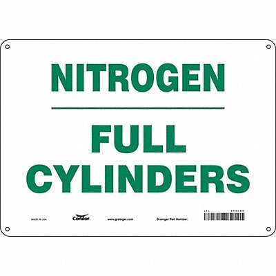 Safety Sign 10 inx14 in Polyethylene