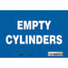 Safety Sign 7 inx10 in Vinyl