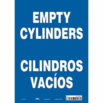 J8583 Safety Sign 14 in x 10 in Vinyl