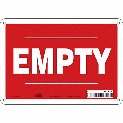 Safety Sign 7 in x 10 in Aluminum