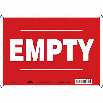 Safety Sign 10 inx14 in Polyethylene