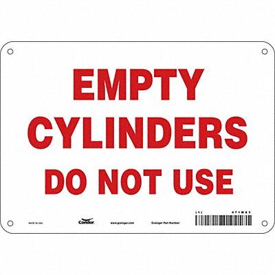 Safety Sign 7 inx10 in Polyethylene