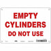 Safety Sign 7 inx10 in Polyethylene