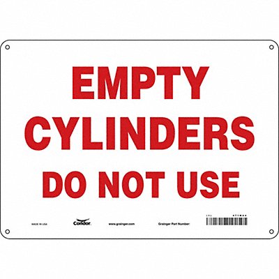 Safety Sign 10 inx14 in Polyethylene