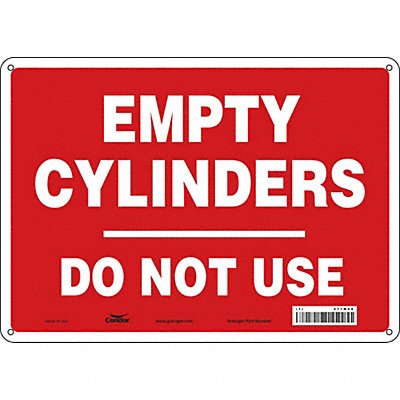 Safety Sign 10 inx14 in Polyethylene