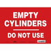 Safety Sign 10 inx14 in Vinyl