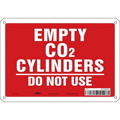 Safety Sign 7 inx10 in Polyethylene
