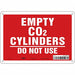 Safety Sign 7 inx10 in Polyethylene