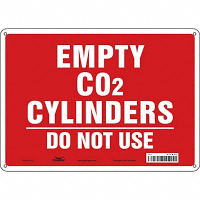 Safety Sign 10 inx14 in Polyethylene