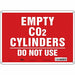 Safety Sign 10 inx14 in Polyethylene