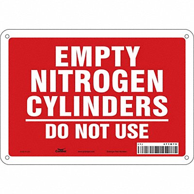 Safety Sign 7 in x 10 in Aluminum