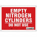 Safety Sign 7 in x 10 in Aluminum