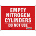 Safety Sign 10 inx14 in Aluminum