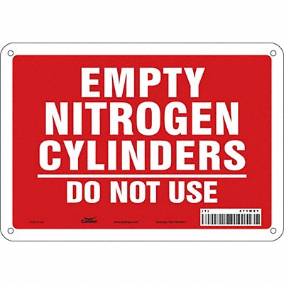 Safety Sign 7 inx10 in Polyethylene