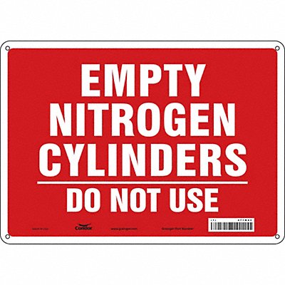 Safety Sign 10 inx14 in Polyethylene