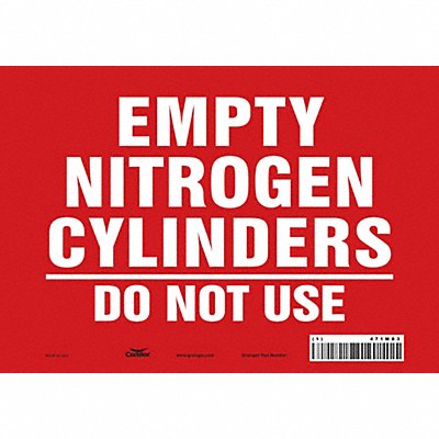 Safety Sign 7 inx10 in Vinyl