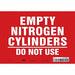 Safety Sign 7 inx10 in Vinyl