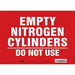 Safety Sign 10 inx14 in Vinyl