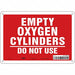J8590 Safety Sign 7 in x 10 in Aluminum