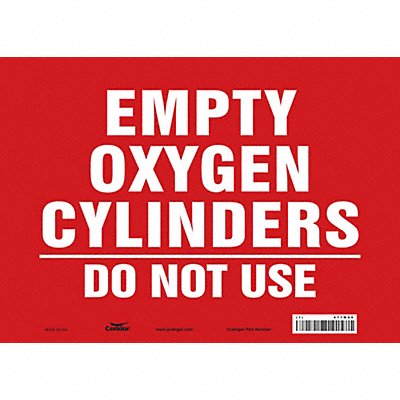 J8590 Safety Sign 10 inx14 in Vinyl