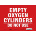 J8590 Safety Sign 10 inx14 in Vinyl
