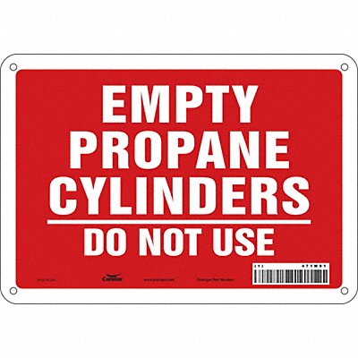 Safety Sign 7 in x 10 in Aluminum