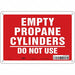 Safety Sign 7 inx10 in Polyethylene