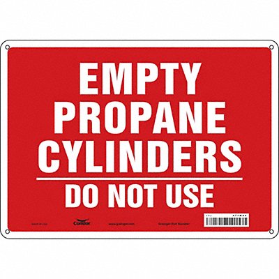 Safety Sign 10 inx14 in Polyethylene